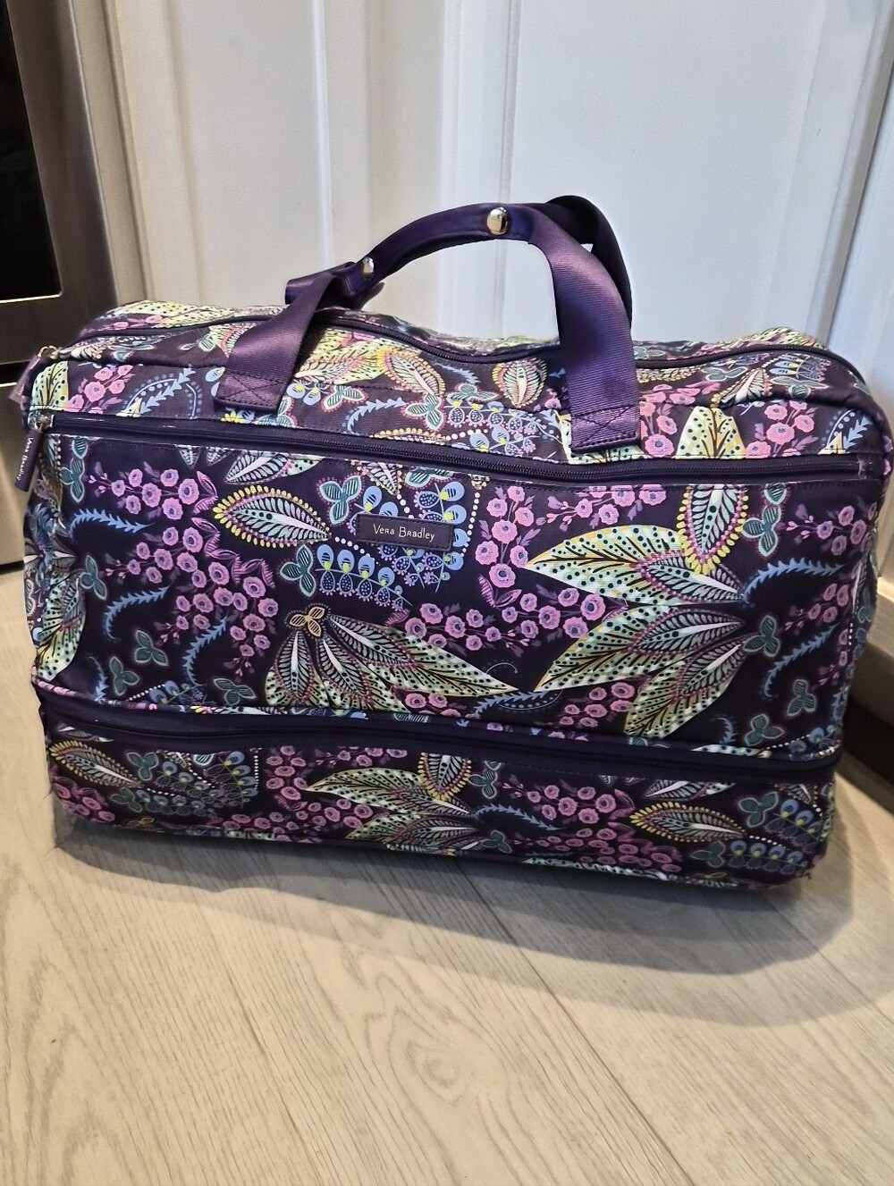 Vera Bradley Purple Floral Travel Bag